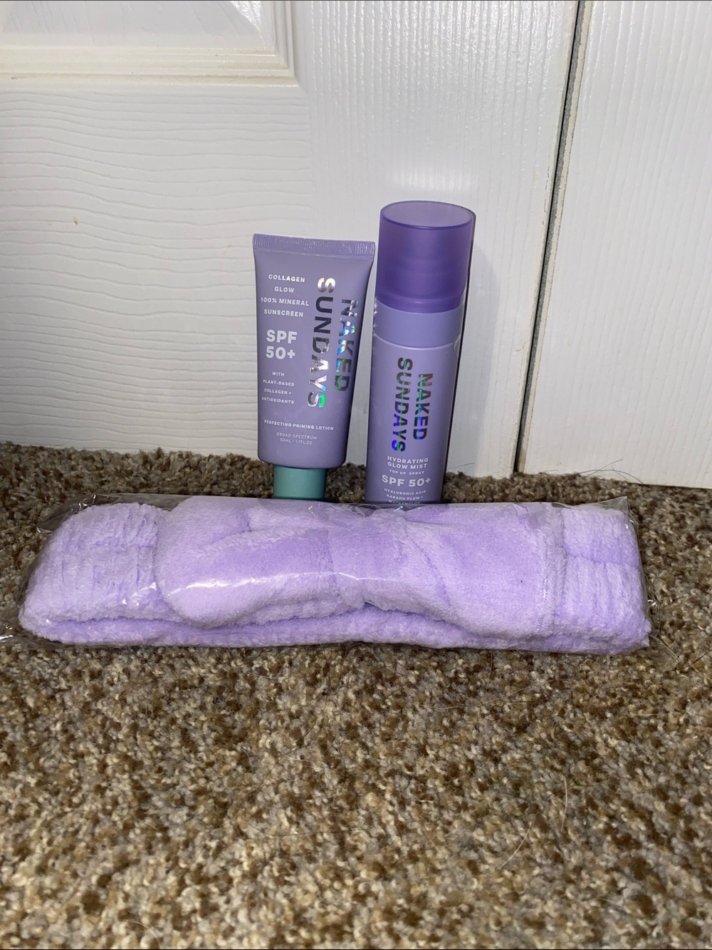 Lot 2 Naked Sundays SPF 50+ Hydrating Glow Mist & Collagen Glow Sunscreen